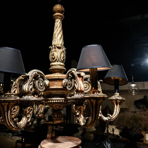 Elegant chandelier detail captured during architectural photography.