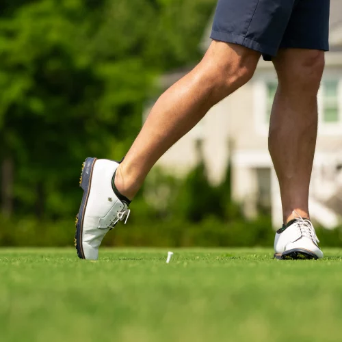 Golf swing captured in motion during a charity sports tournament that was captured by MJS Live Productions.